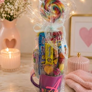 Taza personalizada con/sin chuches.