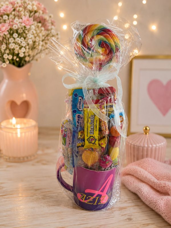 taza 2 Taza personalizada con/sin chuches.